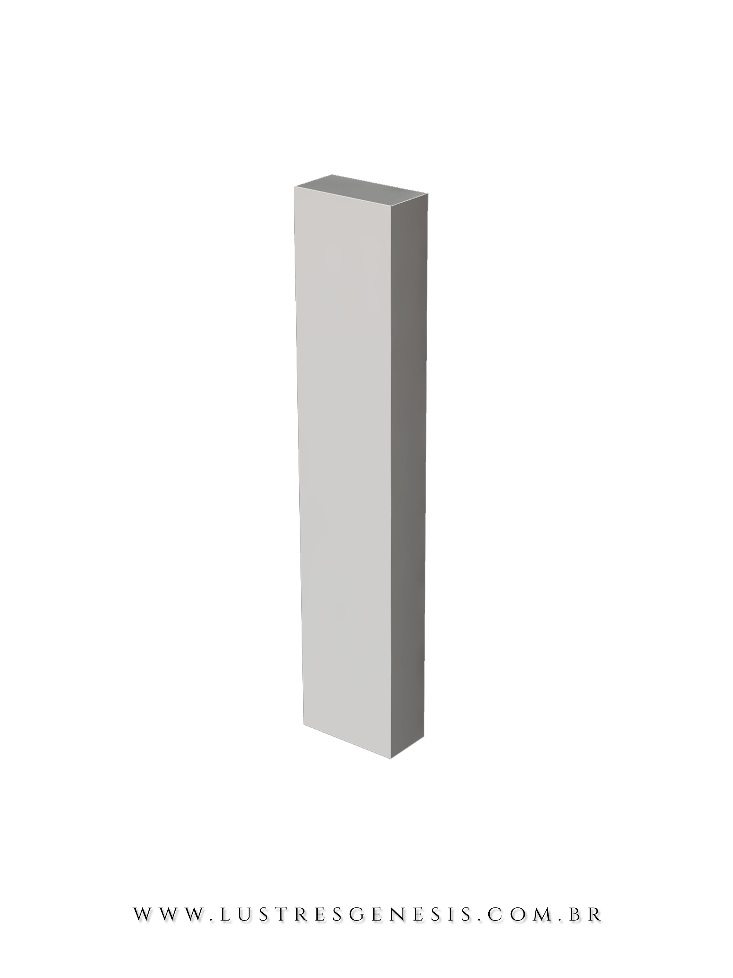 Arandela moderna fio de 50cm na cor preta, design minimalista e resistente, ideal para uso em áreas externas e decoração interna.